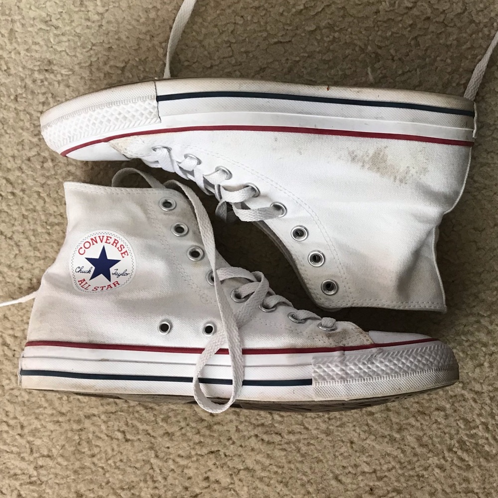 High top white converse